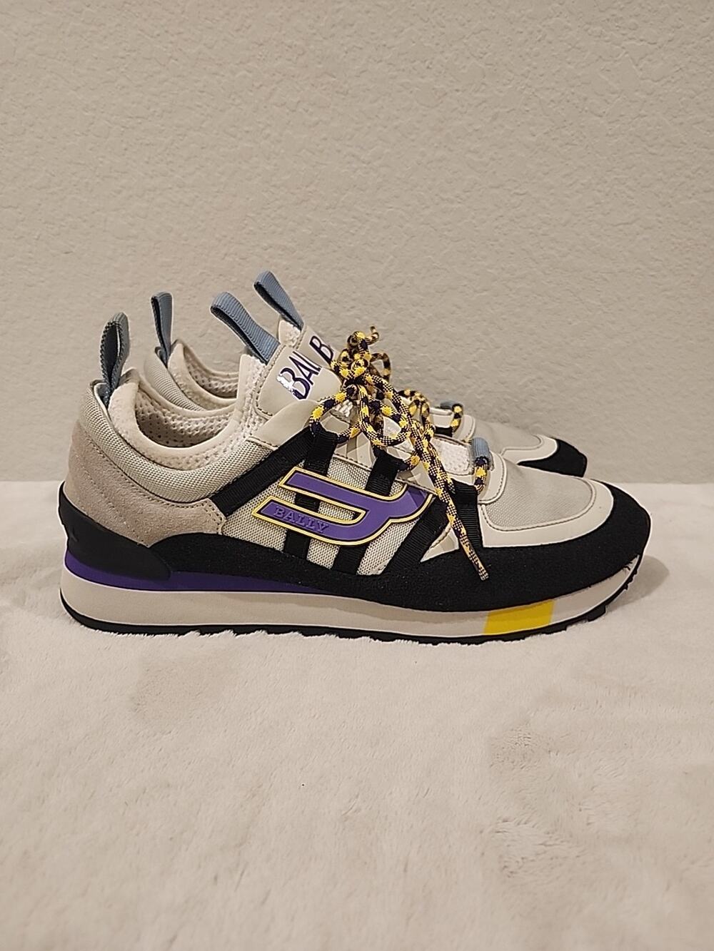 Bally Glick Colorblock Mix-Media Trainer Sneakers Mens 8.5D Womens 10D
